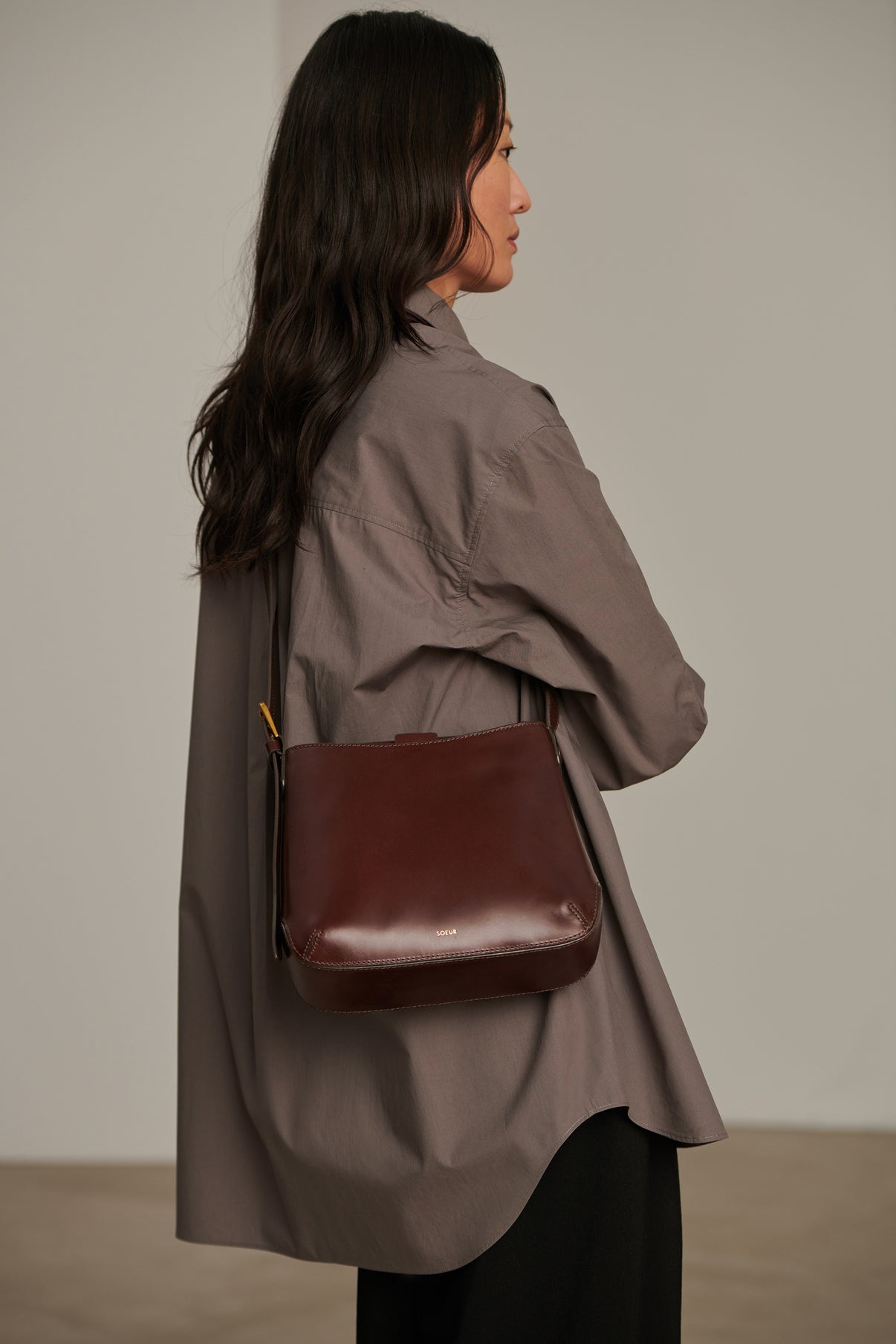 Sac Bora - Marron - Cuir - Femme vue 2