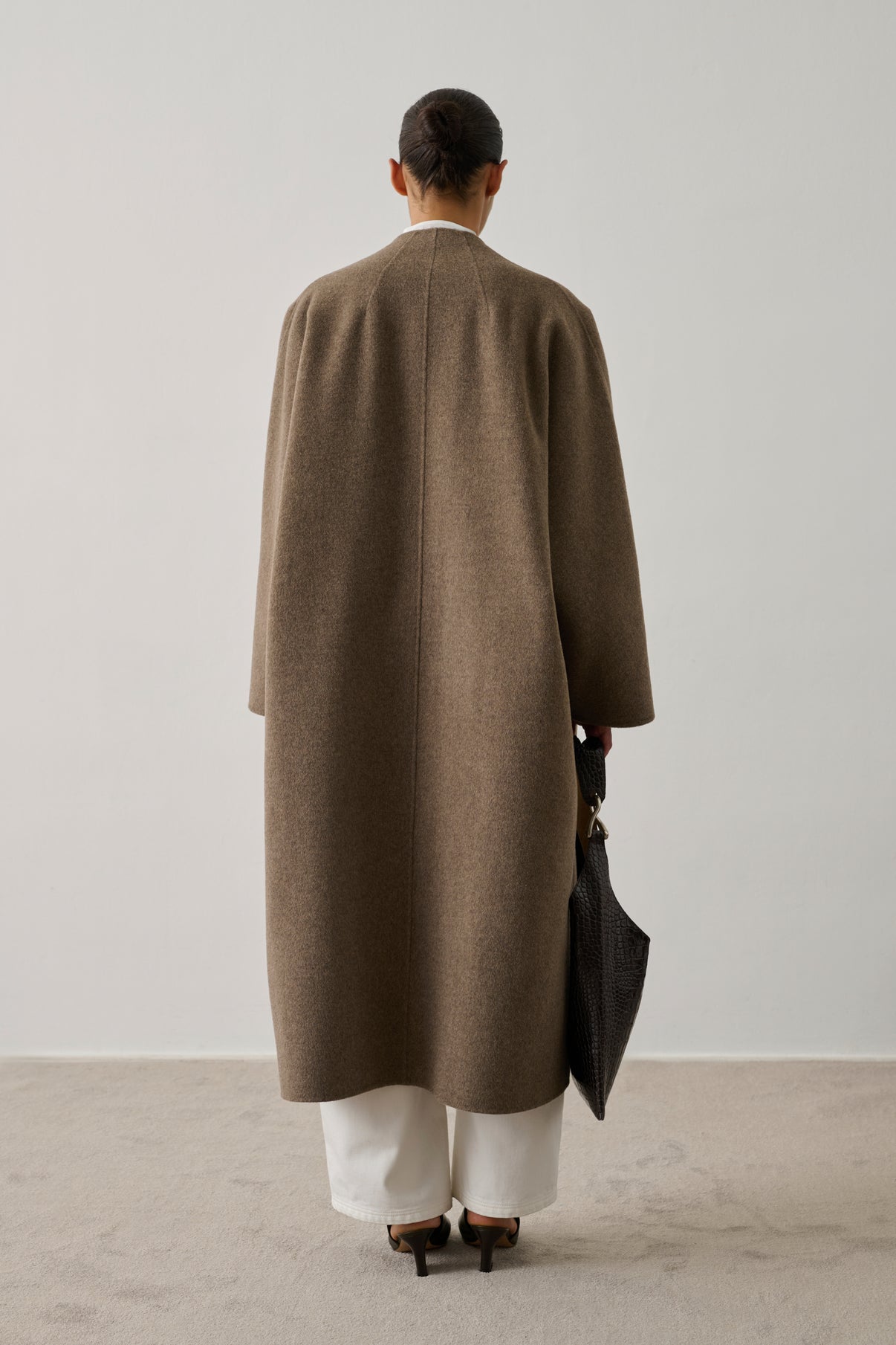 Manteau Harrow - Taupe - Double face - Femme vue 2