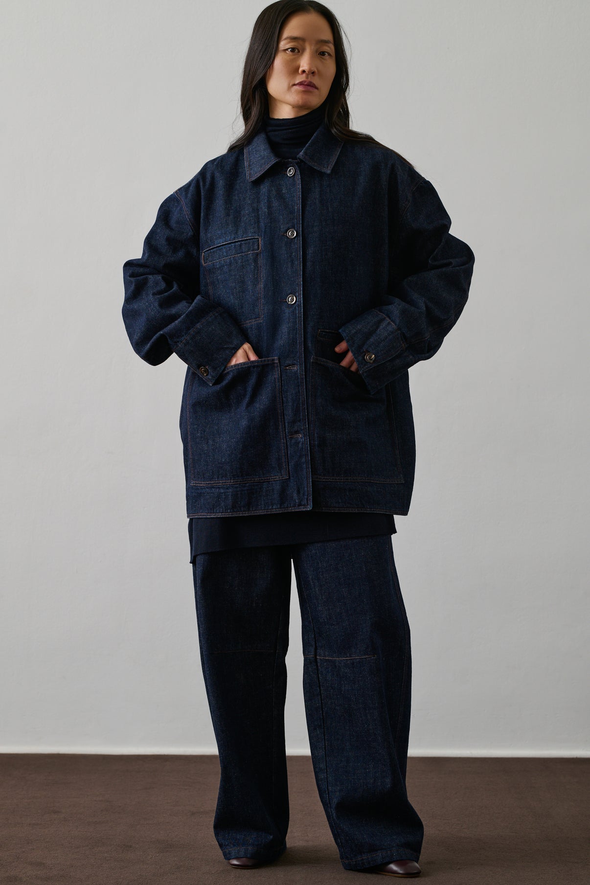 Veste Domingo - Bleu Brut - Coton - Femme vue 3