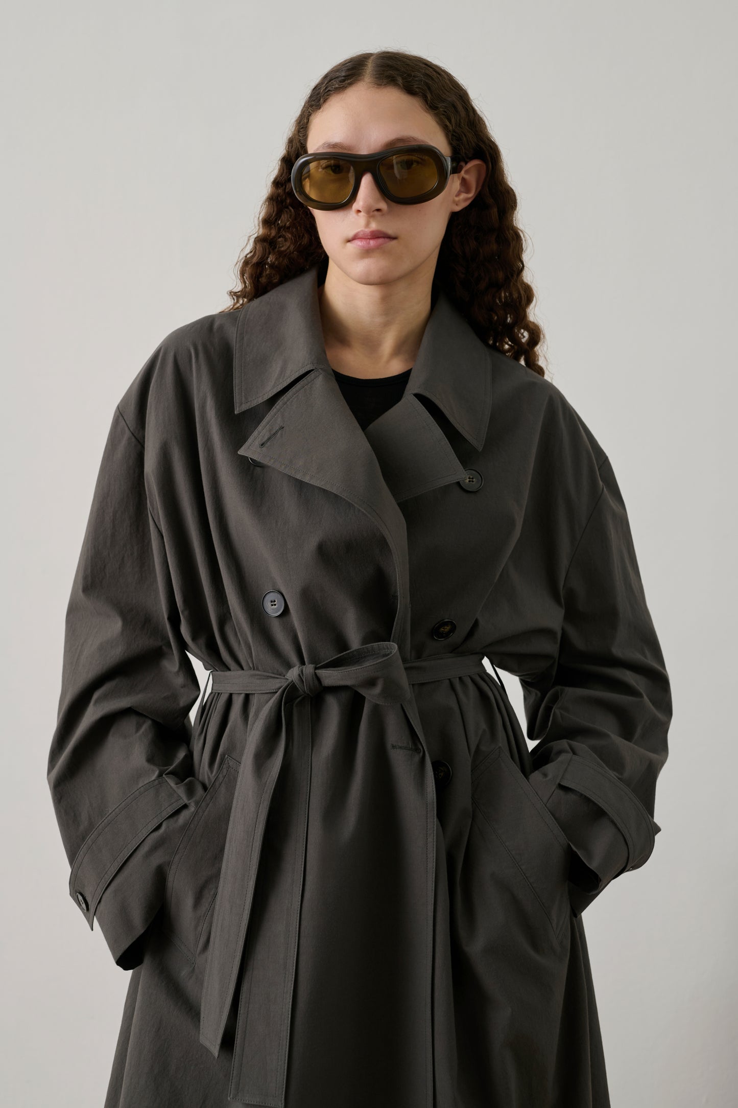 Trench Helio - Anthracite Foncé - Coton - Femme