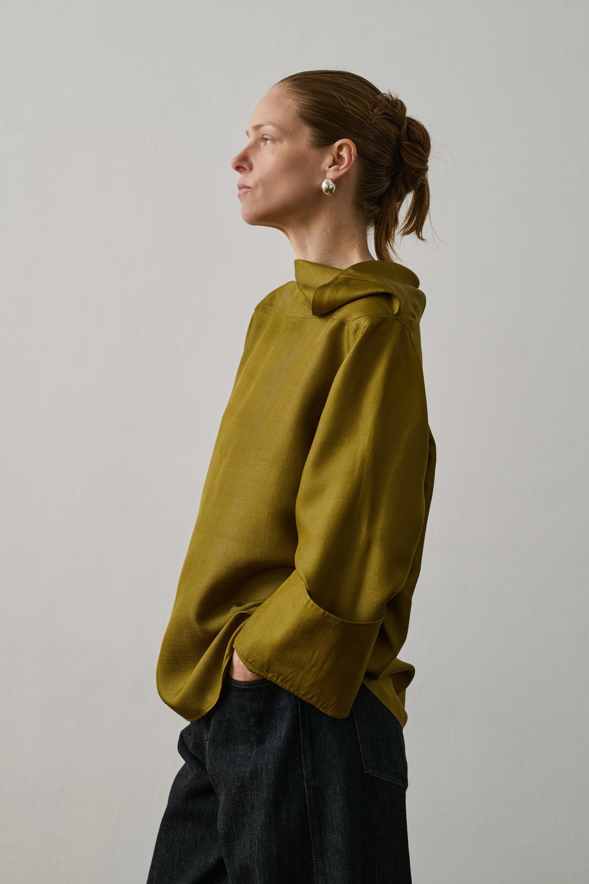 Blouse Grace - Bronze - Soie - Femme vue 3