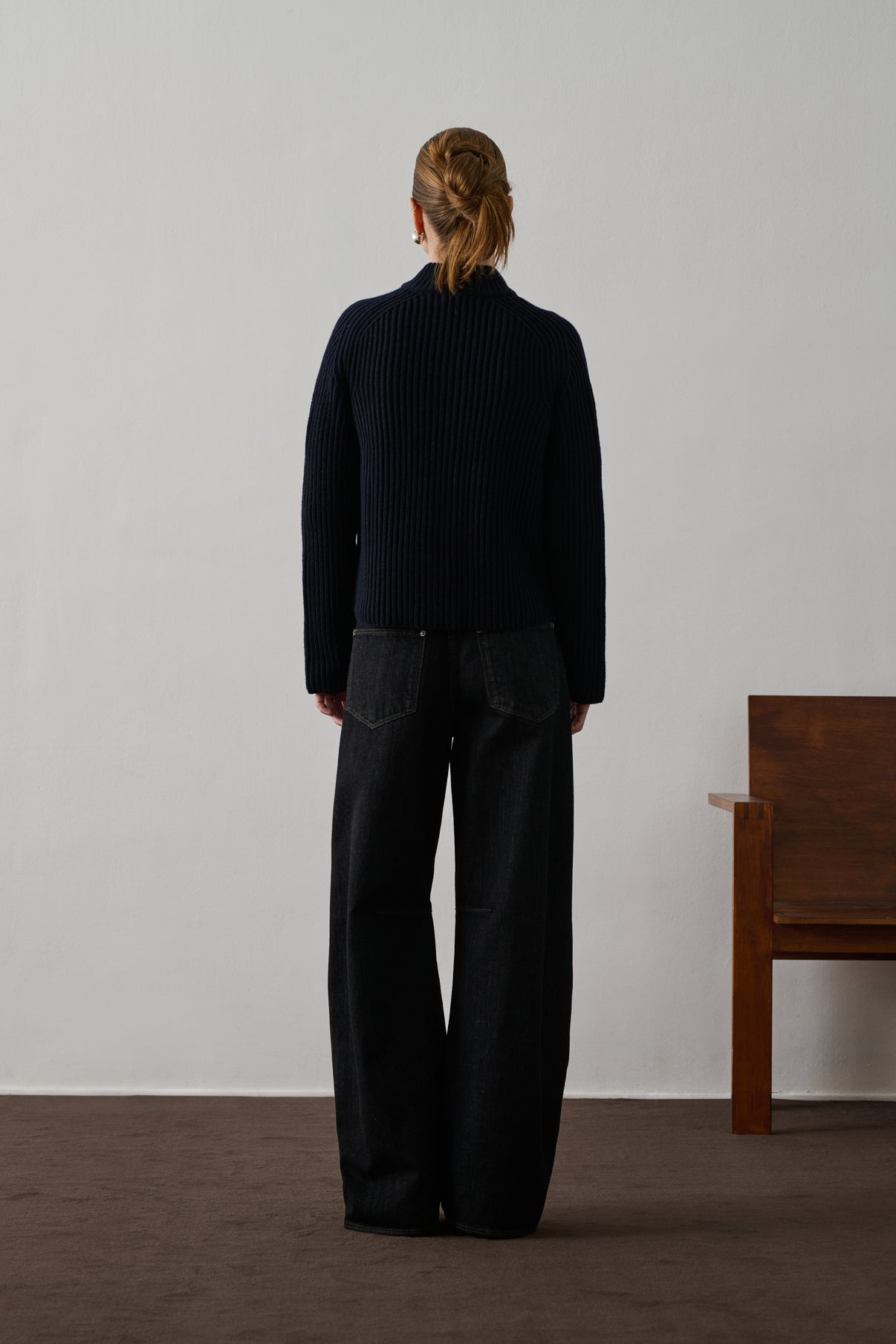 Cardigan Flaubert - Navy - Laine - Femme vue 2