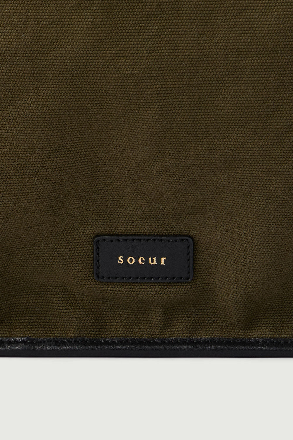 Cabas Darla - Kaki/Noir - Coton - Femme